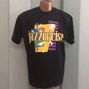 Jazzercize large logo retro graphics T-Shirt